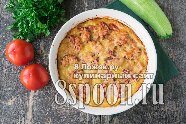 піца из кабачков в духовке 